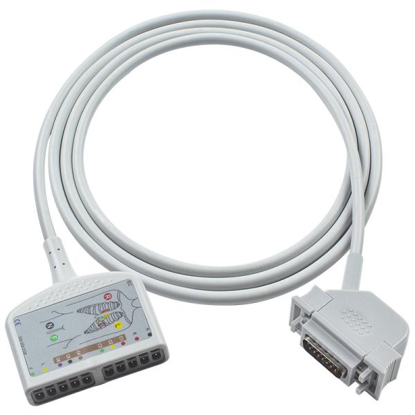 Latex-free 10Lead ECG Trunk Cable for Cardiosys EK36 EK403 EK41 EK413 EK43 EK512