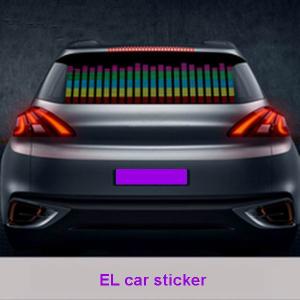 Quality attention-attractive kinetic design equalizer el car sticker wholesale