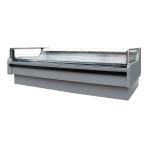 Fan Cooling Display Chiller for Supermarket with Transparent Glass Endpanels for