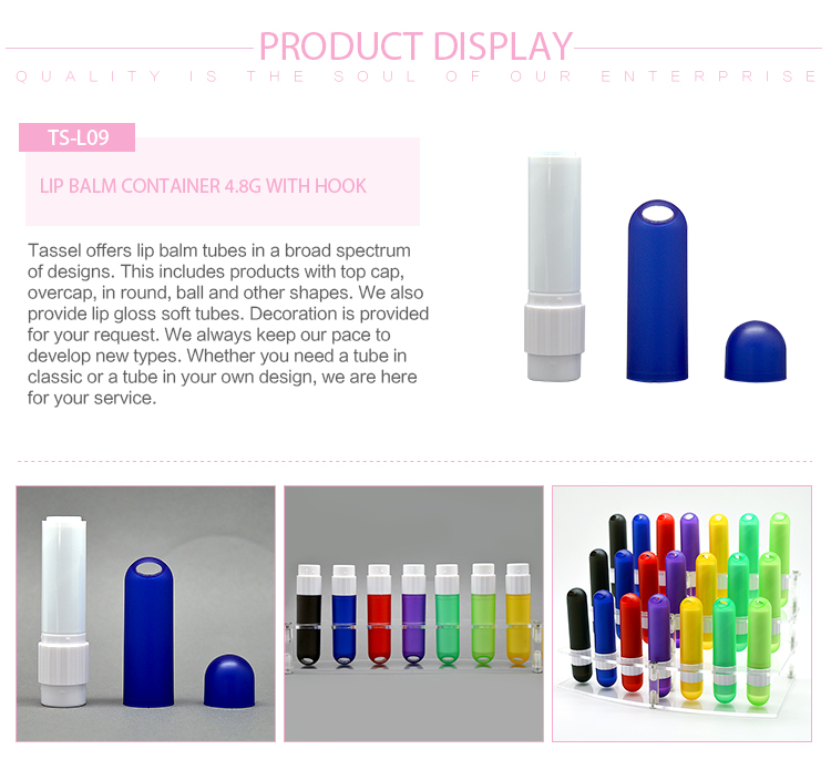 New Style Custom Color Round Clear Lip Balm Tubes