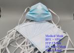 Adjustable Nose Piece Mouth Mask Disposable , Flexible Medical Face Mask