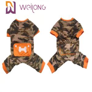 Quality Poly Fleece Winter Pet Pajama Camo Skull Dog Fleece Onesie wholesale