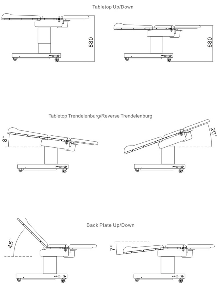 Hospital Obstetric Gynecological Electric Delivery Bed