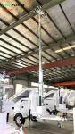 mobile lighting tower-4x435W solar panel powered-8x200AH batteries-9m hydraulic