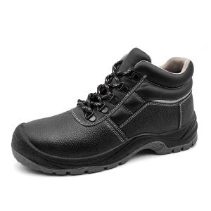 Quality Black Genuine Leather Boots Anti Puncture Work Shoes Mining wholesale