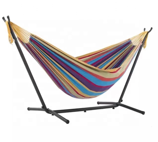 Portable Free Standing Double Hammock With Stand For Outdoor Activity In Qingdao Port