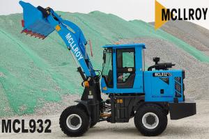 Quality Small 2 Ton Wheel Loader Articulated , Front Bucket Loader With 1350mm Dump Reach wholesale