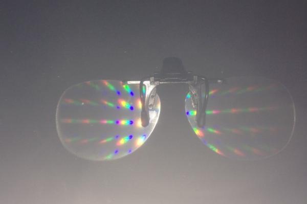 Promotional 3D Fireworks Glasses For Gifts , Girl Hello Kitty Plastic 3D Glasses