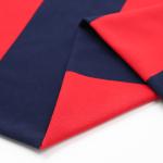 Skin Friendly Striped Stretch Fabric 175gsm Knit Combed Cotton Fabric For T -
