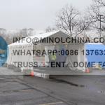 Vaccines UV Resistant Semi Permanent Tents Extruded Aluminum Alloy