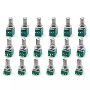 China RK097N 15mm Handle 3 5 6 Pin Audio Shaft Sealed Potentiometer For Audio Amplifier Adjustment on sale