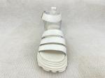 Breathable Microfiber Summer Sandals PU White Sandals For Women