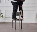 Stackable 43x43x79cm Modern Metal Dining Chairs
