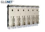 Shielding Sfp Cage Assembly 6 Ports In 1 Row With Heat Dissipation Hole
