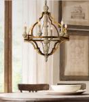 Wood lantern chandelier pendant Lights Fixures (WH-CI-60)