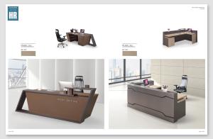 Quality Melamine Surface Handle Reception Counter Table / Information Desk wholesale