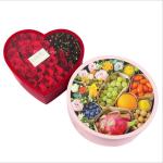 Offset Printing Cardboard Heart Shaped Flower Box Paper Packaging Gift Box For