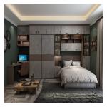 Solid Color Matte Lacquered Bedroom Plywood Wardrobe for Apartment Home