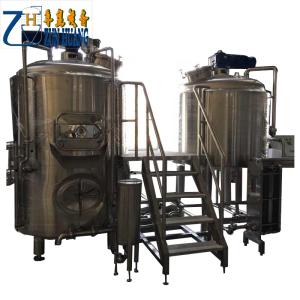 Quality Beer Brewhouse Equipment Two Tanks Three Vessels Customized Mash System wholesale