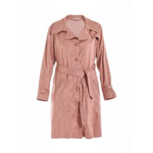 Quality Button Closure Cool Womens Coats Long Sleeve With Belt Cold Proof wholesale