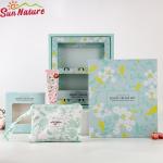 Recycled Canvas Cotton Fabric RPET Gift Packaging Zipper Bag For Beauty Brand