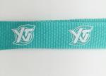 Custom Recycled Lanyards , White Logo Event Staff Lanyards Printing