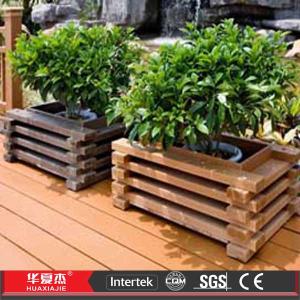 Quality Decorative Wood Plastic Composite WPC Flower Box in Garden wholesale
