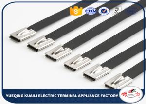 Quality High strength cable ties 316 pvc coated stainless steel locking ties wholesale