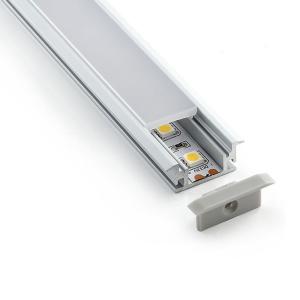 Quality Extrusion Black 30 Degree Angle Shape Aluminum LED Profiles 1m wholesale