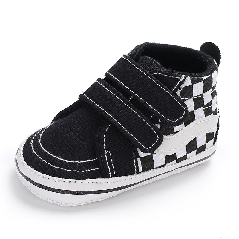 Wholesale Cheap Canvas booties fashion 0-2 years hook loop baby boots