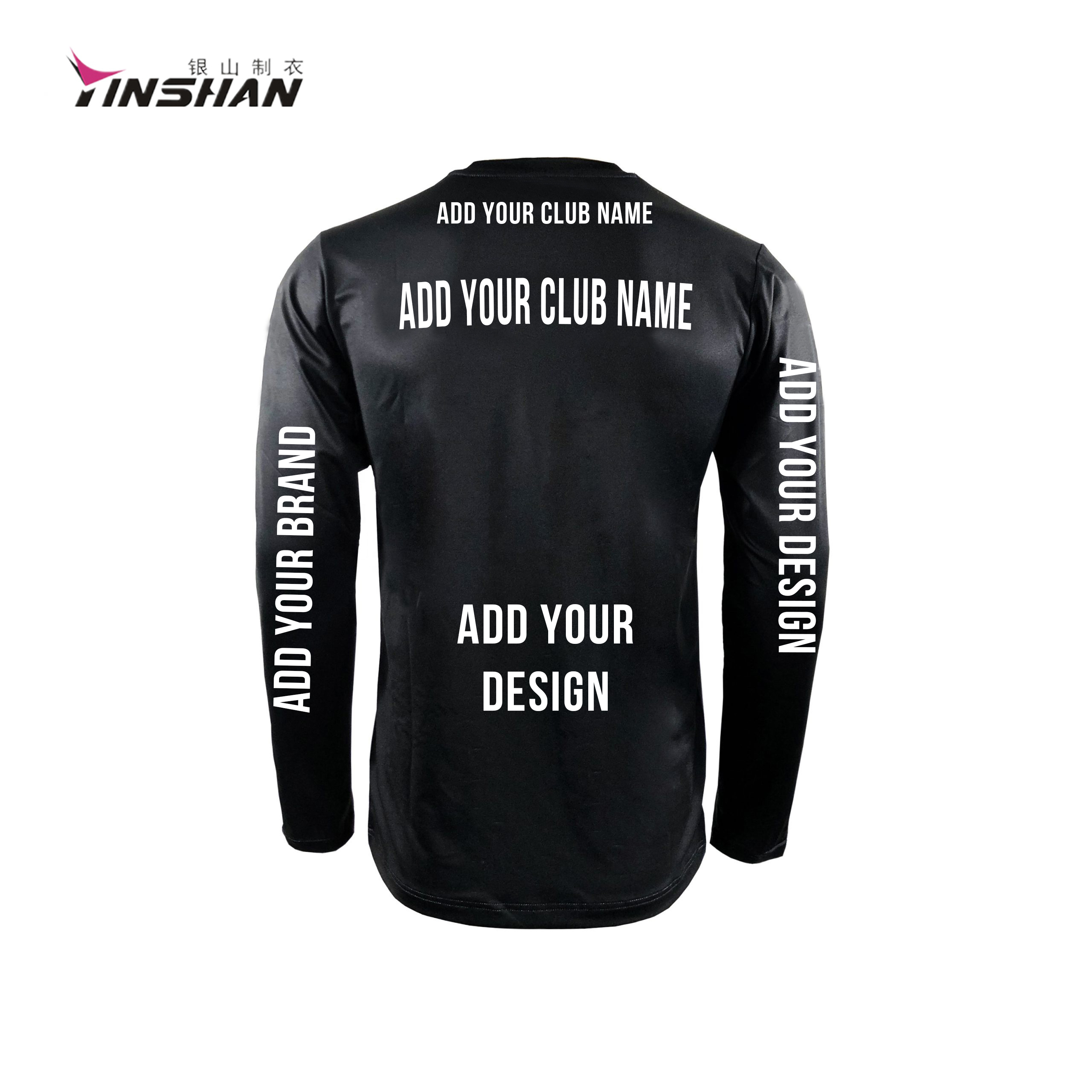 Custom Sportswear Breathable Quick-Drying Bicycle Jersey Long Sleeve T-Shirts for OEM