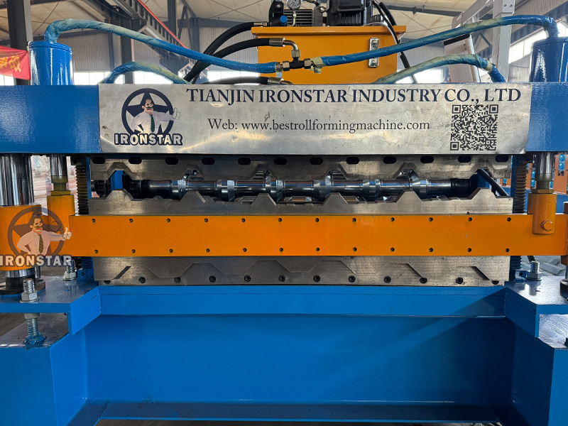6 rib and 6 rib trapezoidal sheet double layer roll forming machine in America Double layer roll forming machine | double deck machine | 2 layer roll