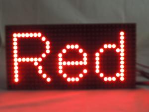 Quality P10 Single White Color Red Outdoor LED Signs For Business , Digital LED Display Board wholesale