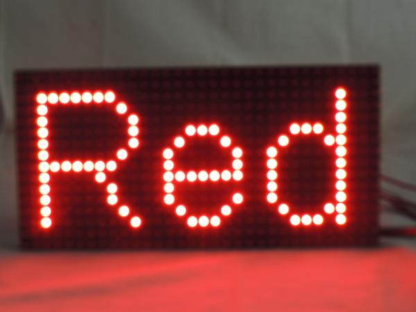 P10 Single White Color Red Outdoor LED Signs For Business , Digital LED Display