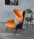 Luxury Modern Fabric Leather Leisure Chair Designer Living Room Confoetable