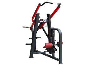 Quality Free Weights Plate Loaded Lat Pulldown Machine Red Color For Gym Fitness Center wholesale