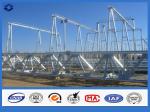 Hot Dip Galvanized Electricity Transmission Substation Structure Steel Pole