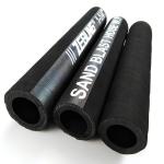 Antistatic 38mm Sand Blast Hose Abrasion Resistant 12bar Black Wrapped Surface
