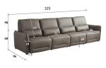 BN Modern Minimalist Cowhide Leather Living Room Intelligent Smart Chair Sofa