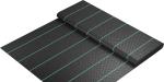 6 x 33 feet Sheet Woven Weed Control Fabric - Stabilized Black Heavy Duty 3 oz