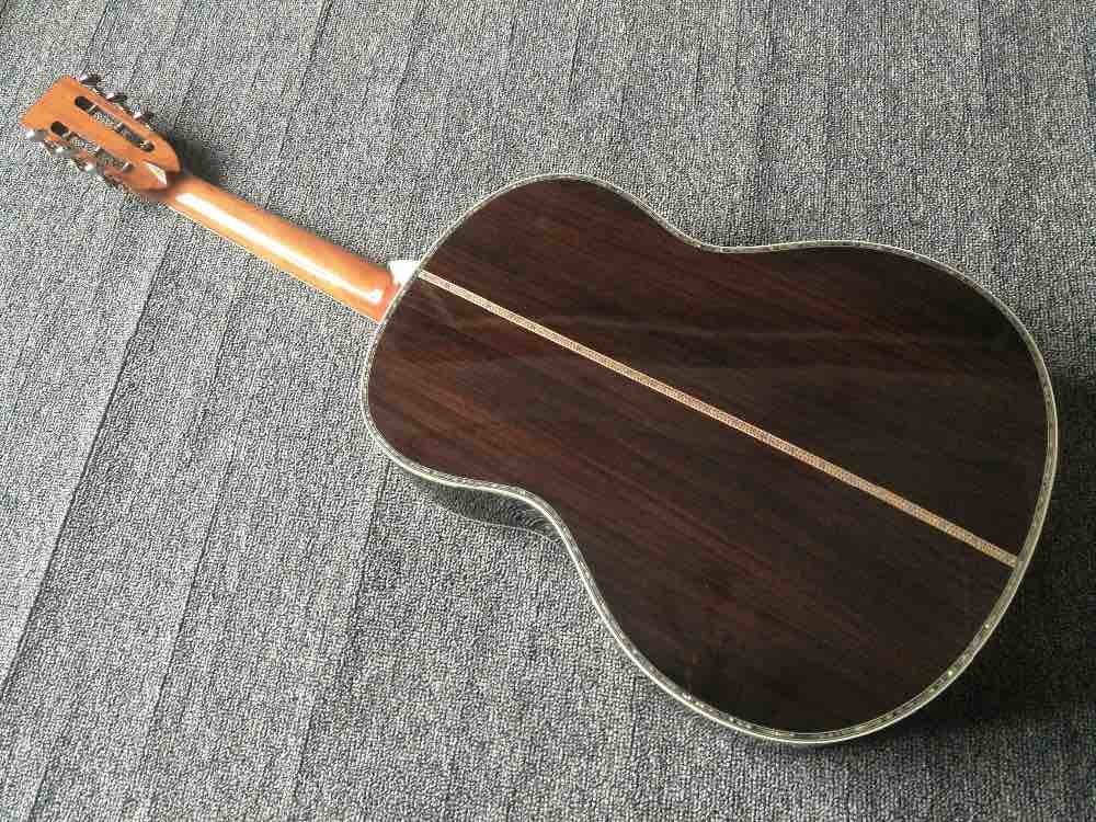39 inches ooo45s Acoustic Guitar Top AAA Solid Red Cedar Abalone Binding Body With Fishman Pickups Rosewood fingerboard