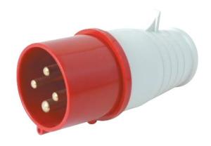 Quality 4 Pin Industrial Electrical Plugs 400V 16A 32 Amp IP44 VDE0623 32 Amp 4 Pin Plug wholesale