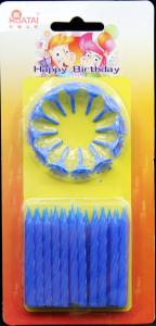 Quality Decoration Metallic Spiral Birthday Candles For Birthday Cake wholesale