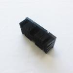Anodizing Black Bonded Straight Fin Heat Sink Al6063 High Density ISO9001