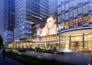 Quality 5500nit P3.91 See Through Led Display , 3840HZ Shopping Mall Led Display wholesale