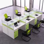 Green Call Center Office Cubicles Workstation Thickness 30mm