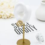 Women Fashion Jewelry Earrings Small Sterling Silver Pearl Huggie Earrings