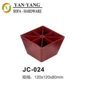 Quality dark red decorative furniture legs injection high strength plastic sofa legs JC-024 wholesale