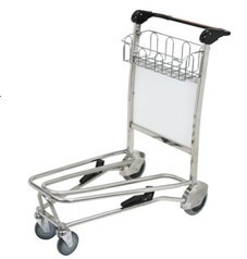 Portable 3 Wheels Smart Cart Airport , Luggage Cart Trolley For Hotel Staff, Airport Luggage Trolley