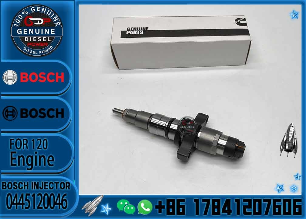 Good price Hot sale Pressure Common rail fuel injector 0445 120 046 0445120046 3968546 3968846 For CUMMINS-engines